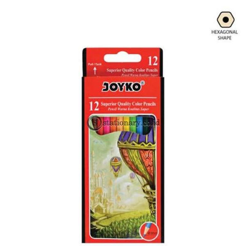 Joyko Pensil Warna 12 Color Pencil Long Cp-100 Office Stationery
