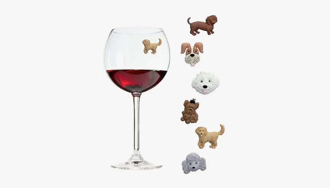 Dog Wine Charms