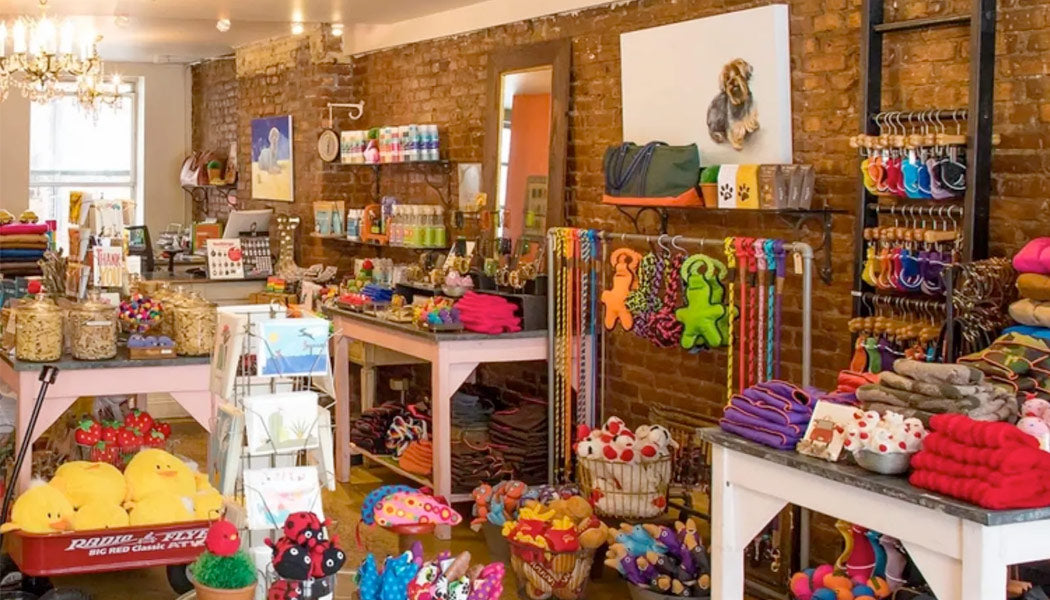 A dog boutique in Greenwich Village