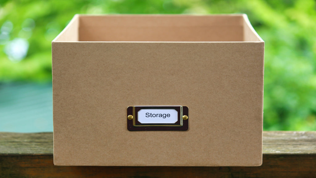 An empty storage box