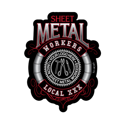  Sheet  Metal  Workers SMW Union Made Stickers 