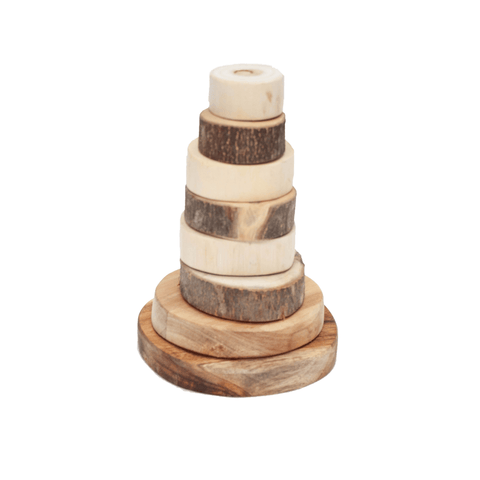 Tree ring wooden stacking toy - Motherly