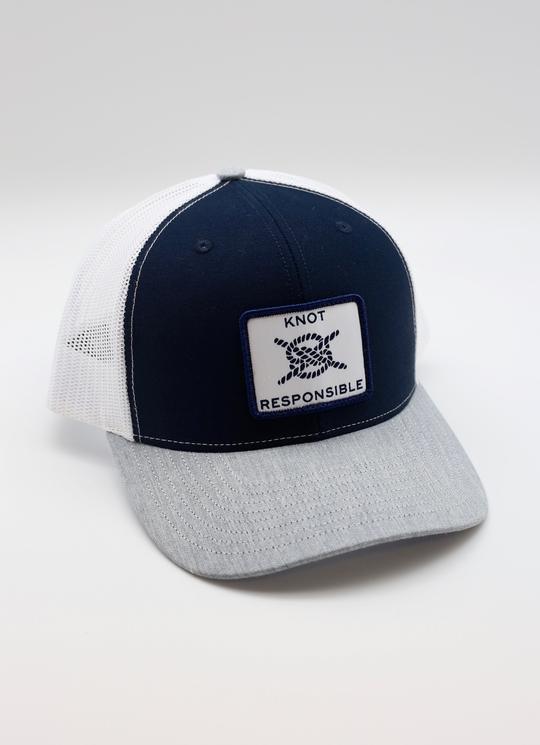 Relaxed Trucker Hat Classic Logo- Washed Navy – Caroline Hill