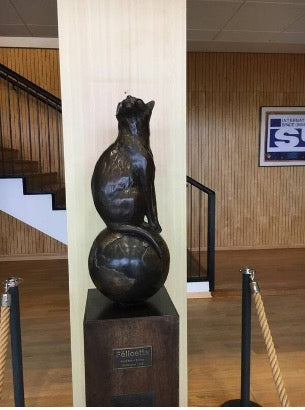 Félicette's statue in Strasbourg, France