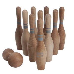 Bowling Natural Wooden Game - Caro Bambino