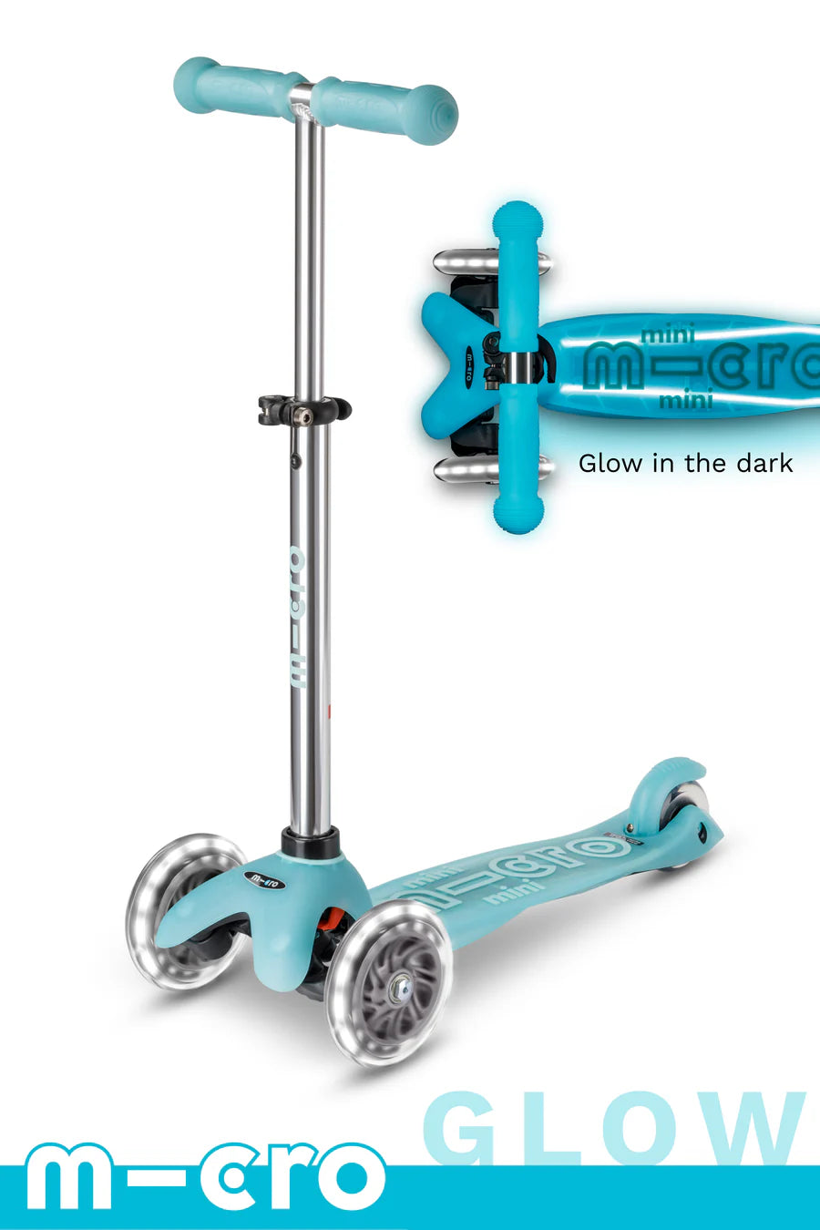 Micro Mini  LED Scooter - Glacier Aqua