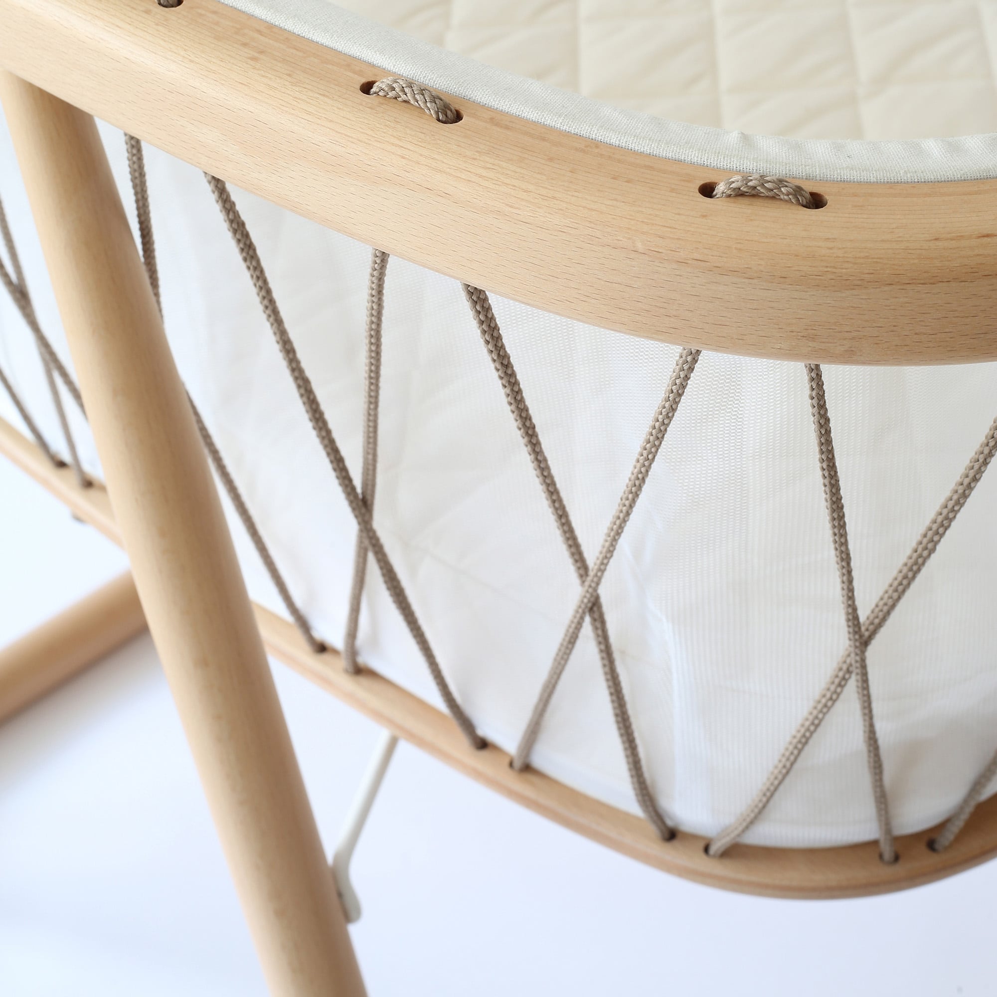 KUMI Bassinet with Organic Mattress  - Hazelnut