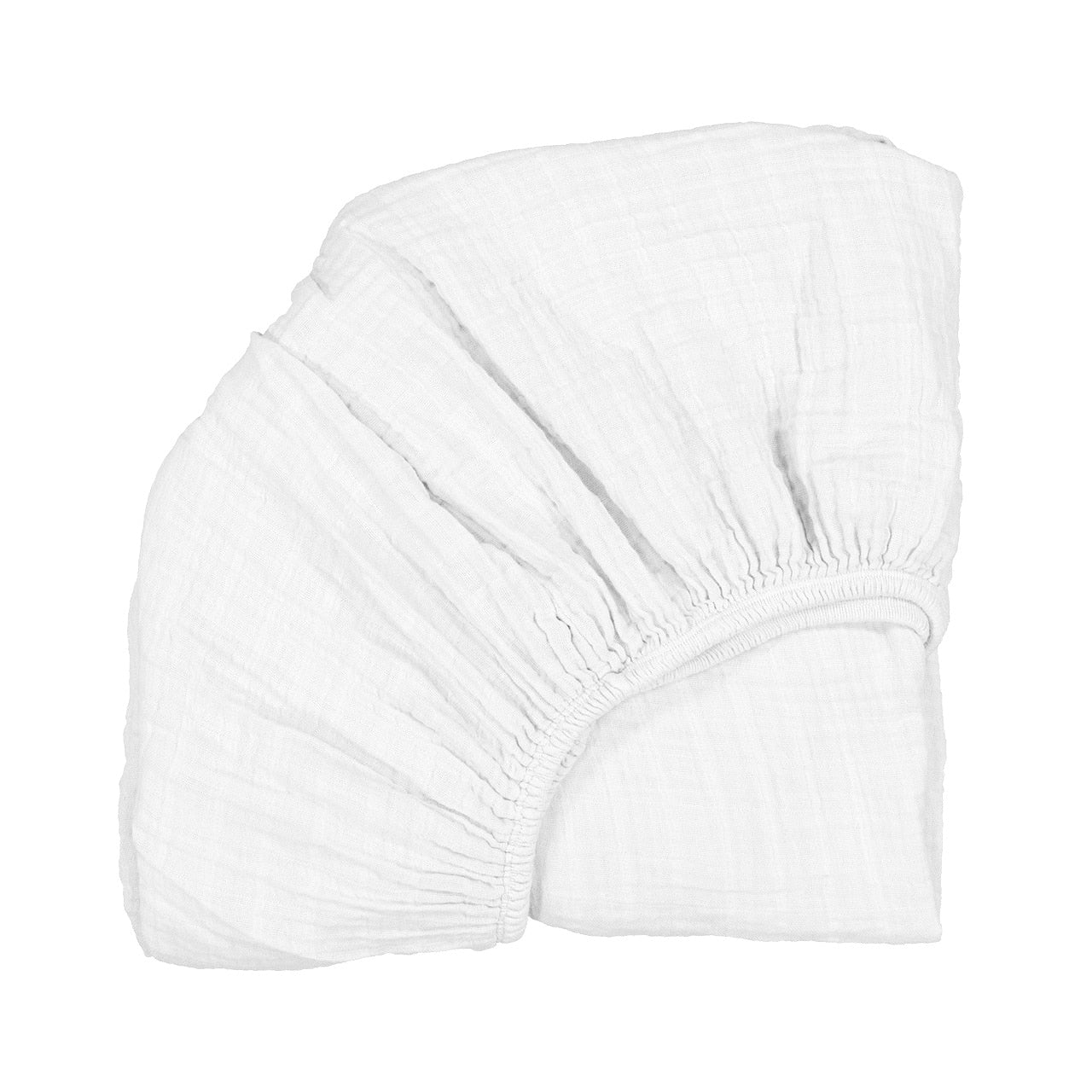 KUMI Fitted Sheet for KUMI Crib - White