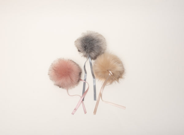 How to Easily Make Faux Fur Pom Poms for a Hat 