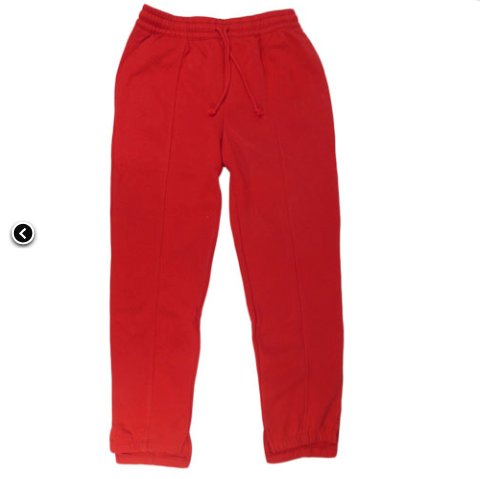 red track pants womens