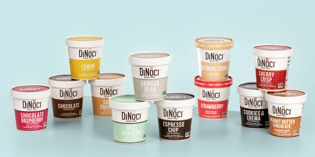 Array of all Dinoci Pint Flavors