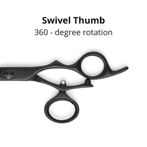 Above ErgoS Left Swivel Hair Cutting Shears - 5.5, 6.0, 7.0 - Above Shears