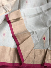 Chanderi Katan Silk Cotton - Beige Meenakari