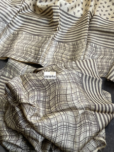Pure Gicha Tussar Silk - Tan Beige