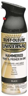 Rust-Oleum 245217 Universal All Surface Spray Paint, 12 oz, Hammered Black