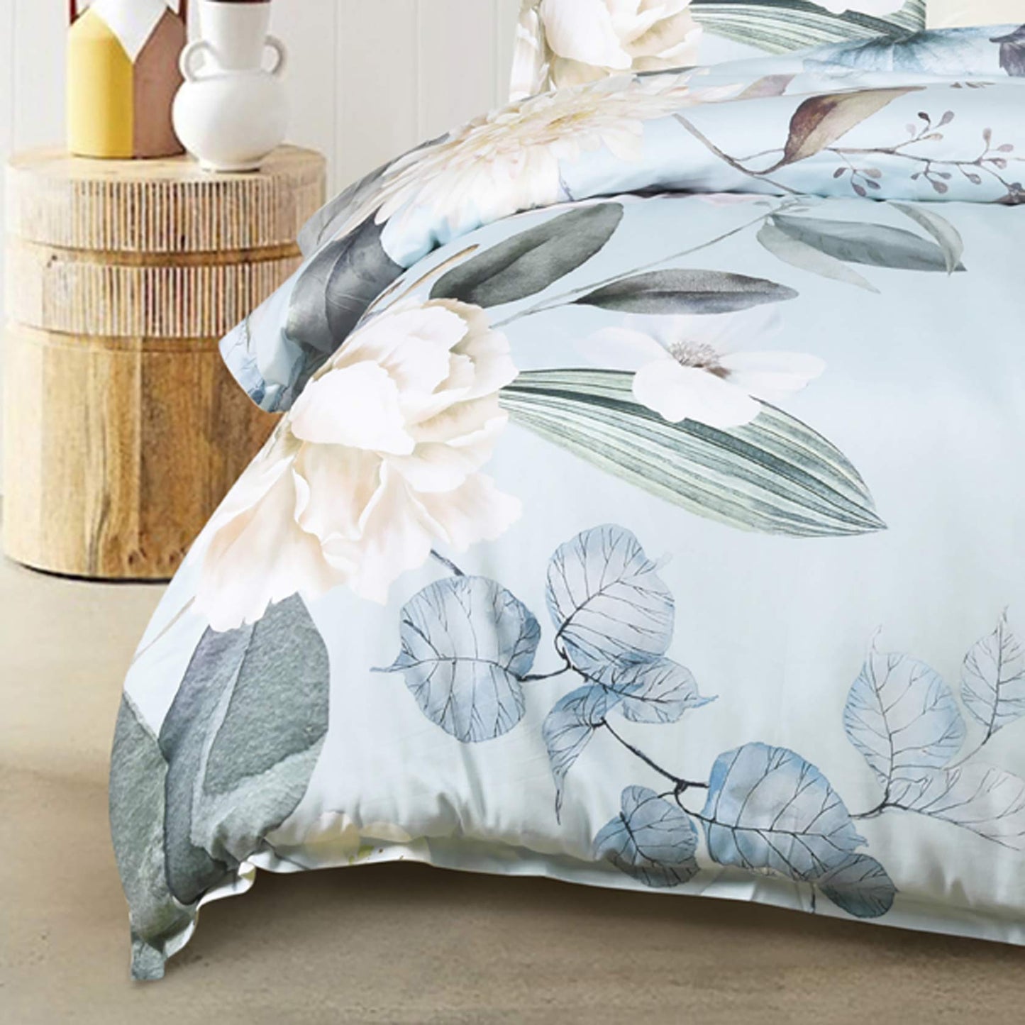 Azura Blue Quilt Cover Set by Bianca | Quilt Cover World
