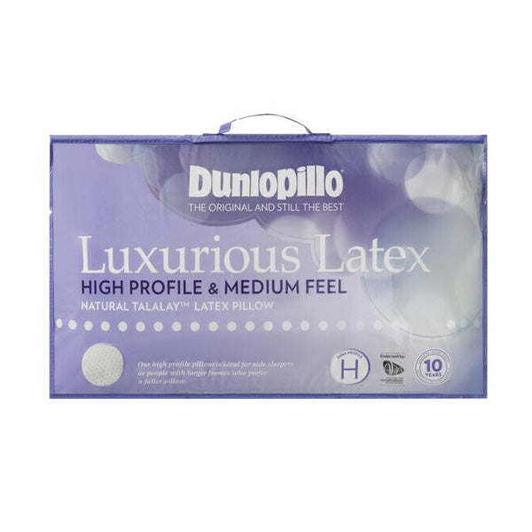 dunlopillo luxurious latex high profile pillow