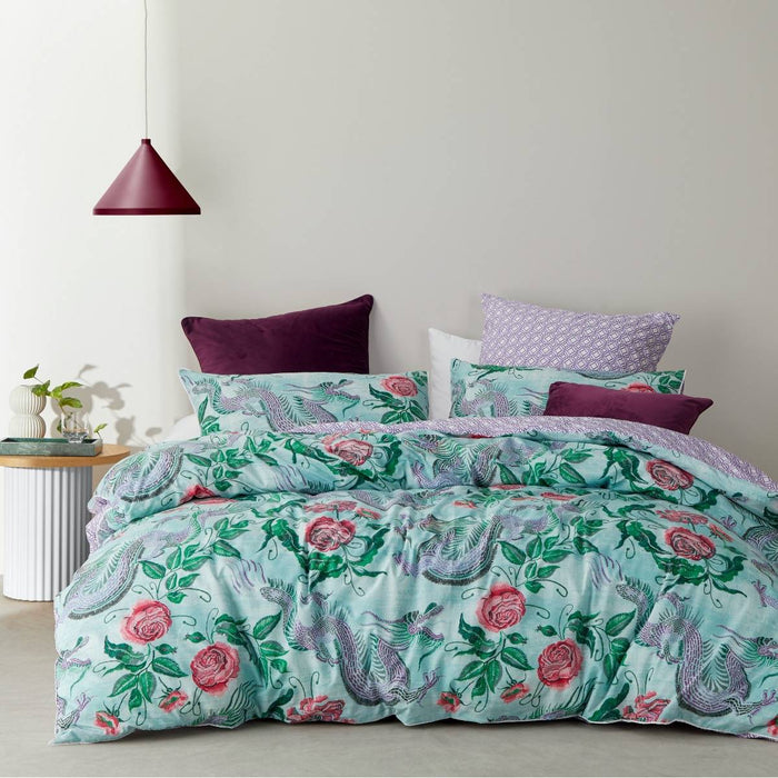 Dragon Jade Quilt Cover Set By Logan & Mason - Quilt Cover World