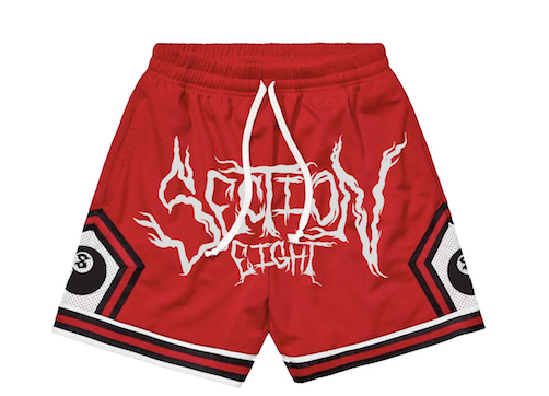 Section Eight Red Basketball Shorts  (heavy weight)