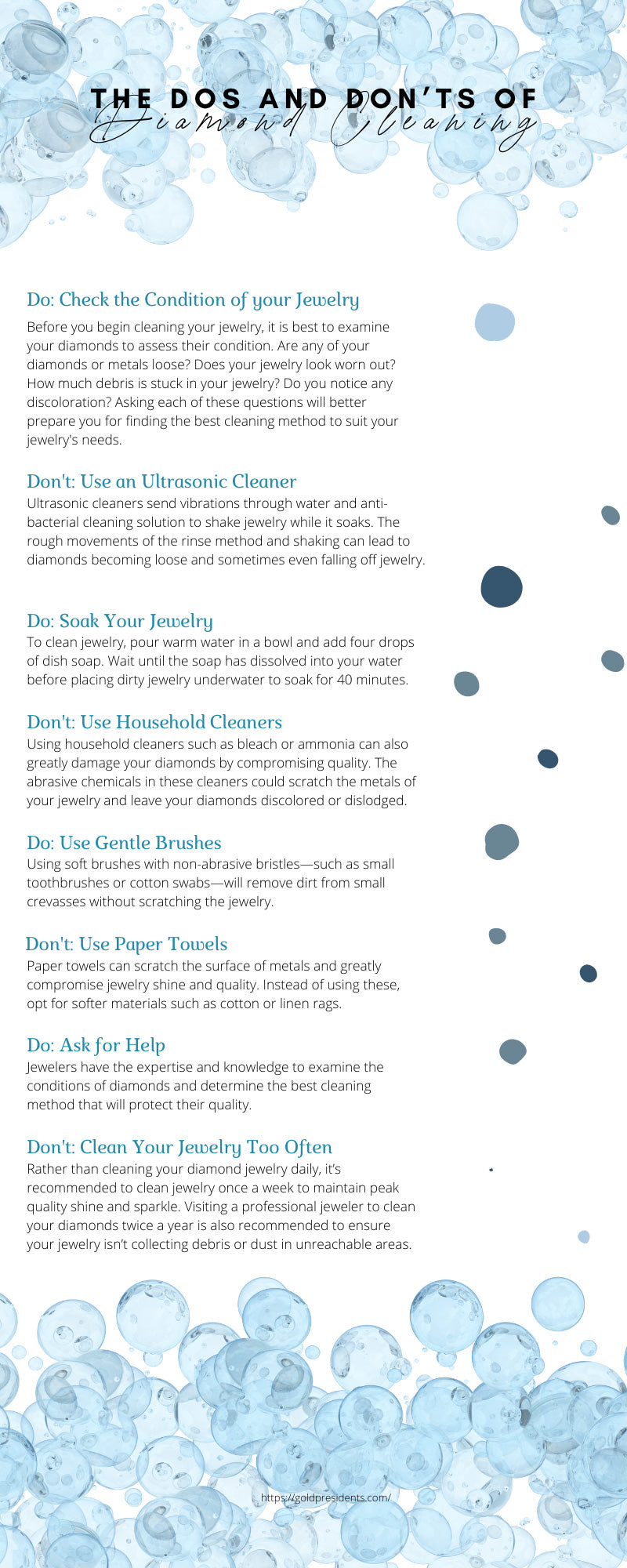 The Dos and Don’ts of Diamond Cleaning