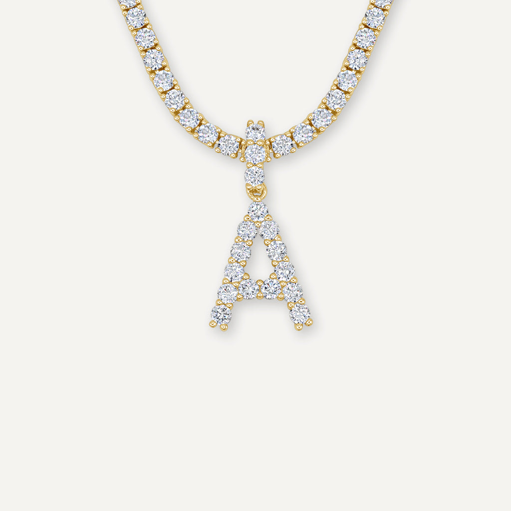 Diamond Initial Necklace - Pres product image