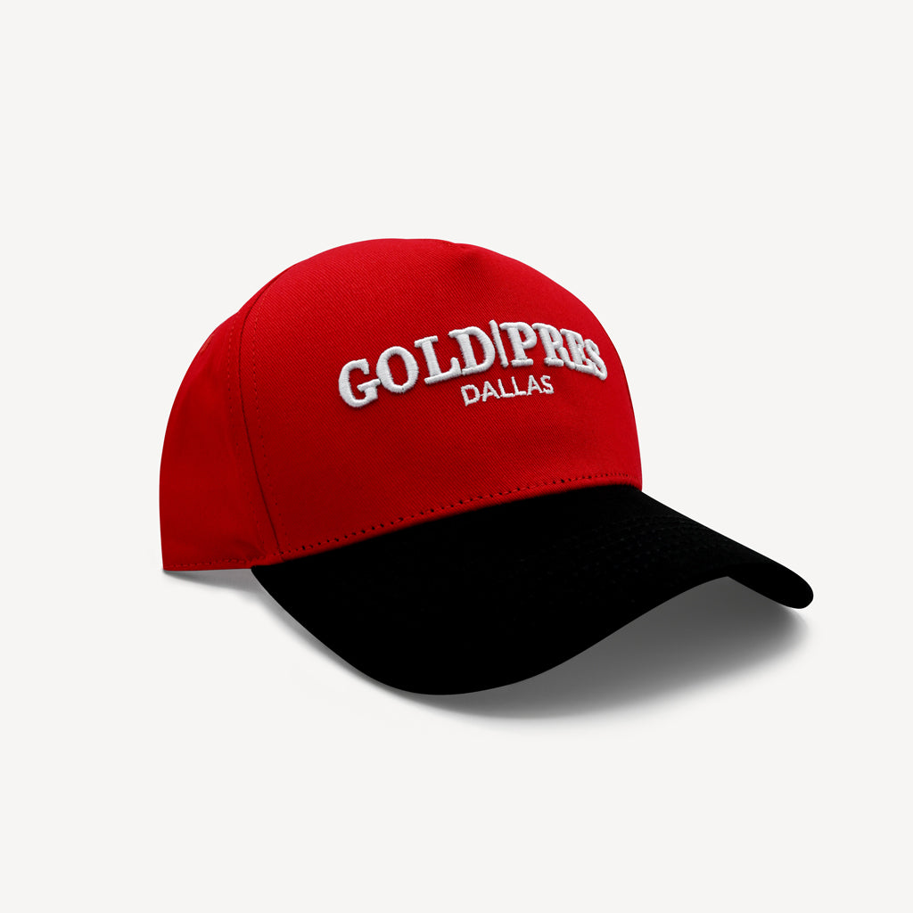 Gold Pres Dallas Classic Snapback Red/White