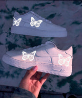 nike air force 1 with butterflies