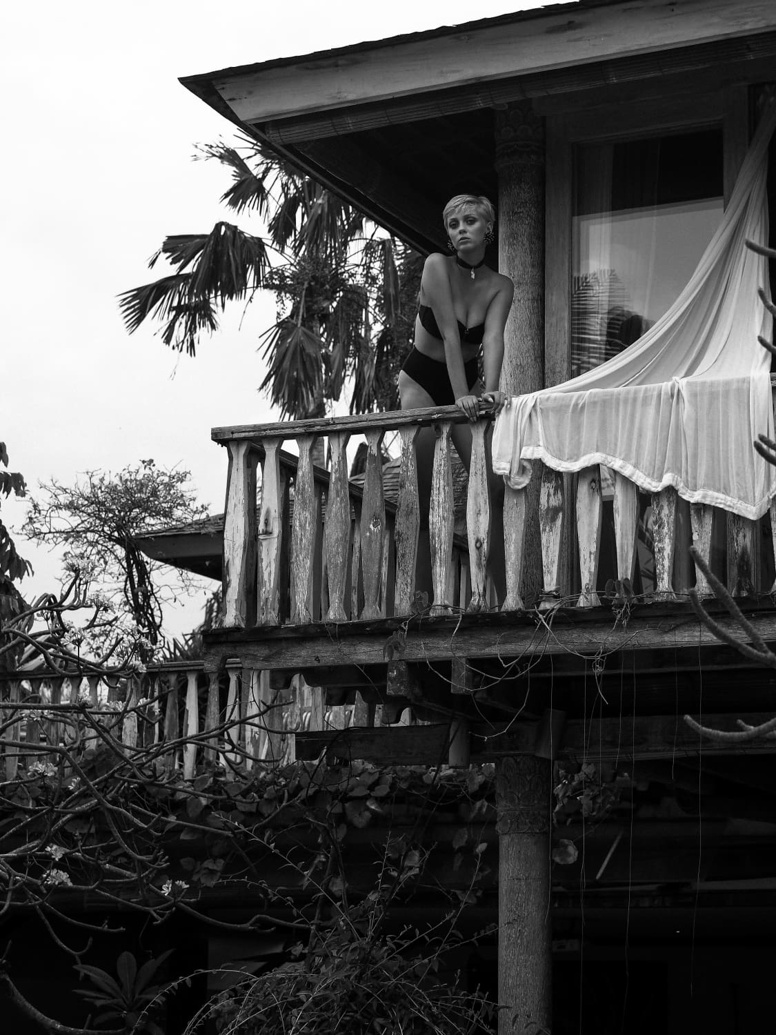 a person standing in front of a building