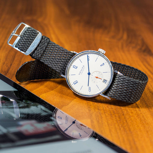 Perlon Watch Strap - Petrol Blue – Monochrome Shop