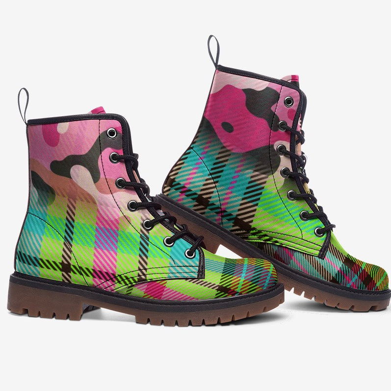 pink camouflage boots