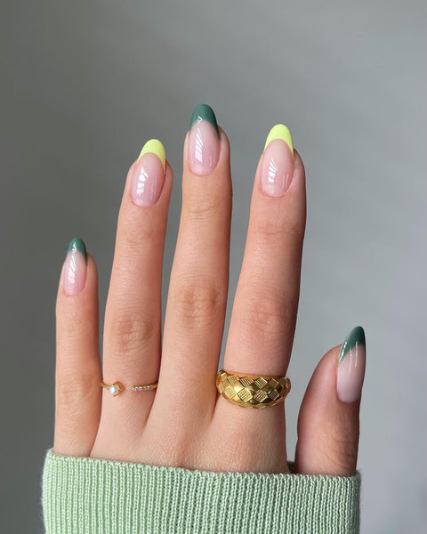 Sage green nails