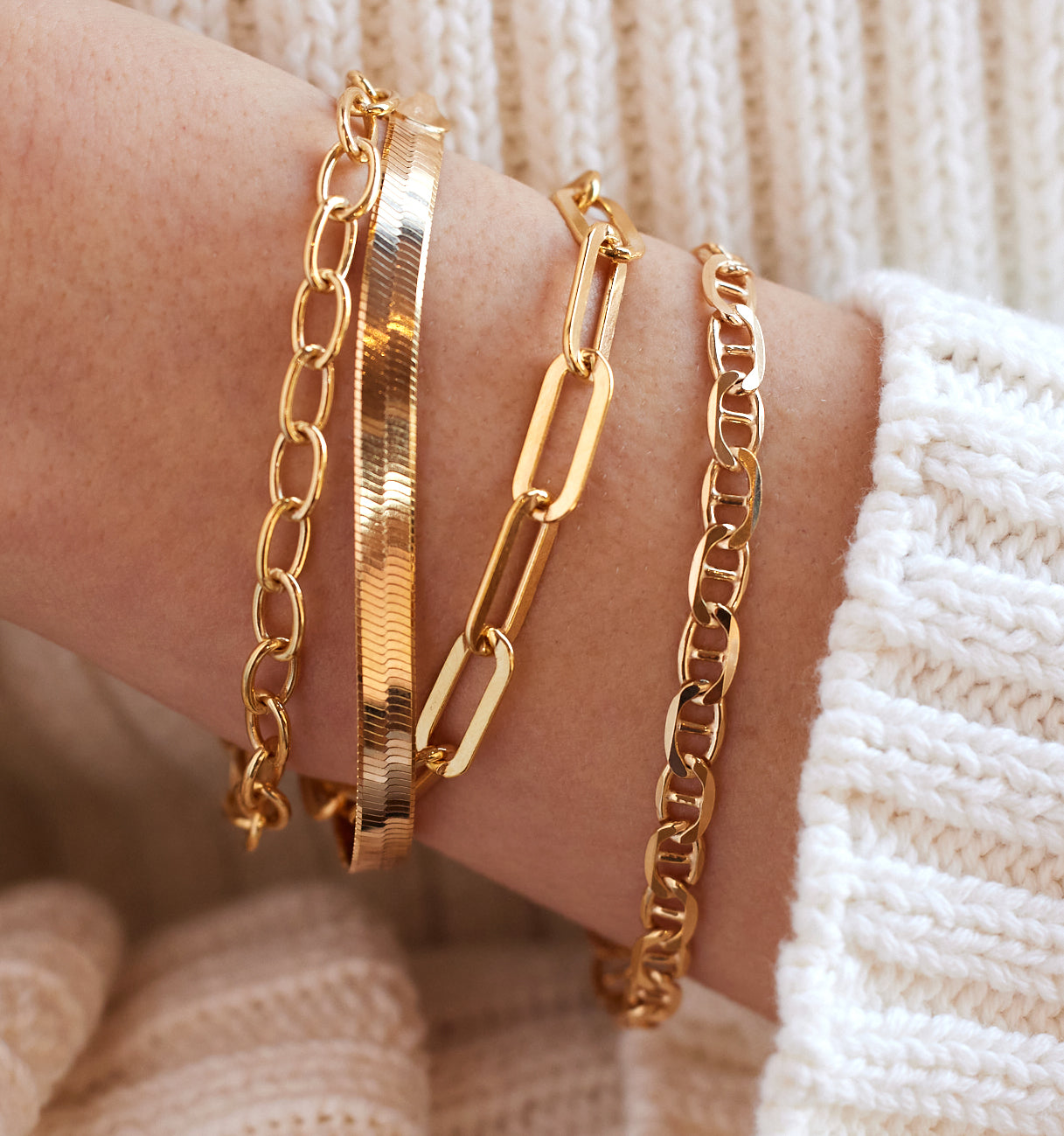 Gold Bracelet: Link Bracelet – Rellery