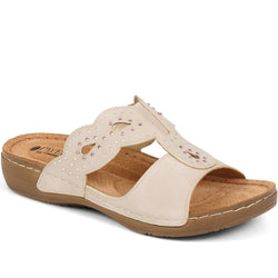 Ladies Wide Fit Mule Sandals - FLY27046 / 312 281