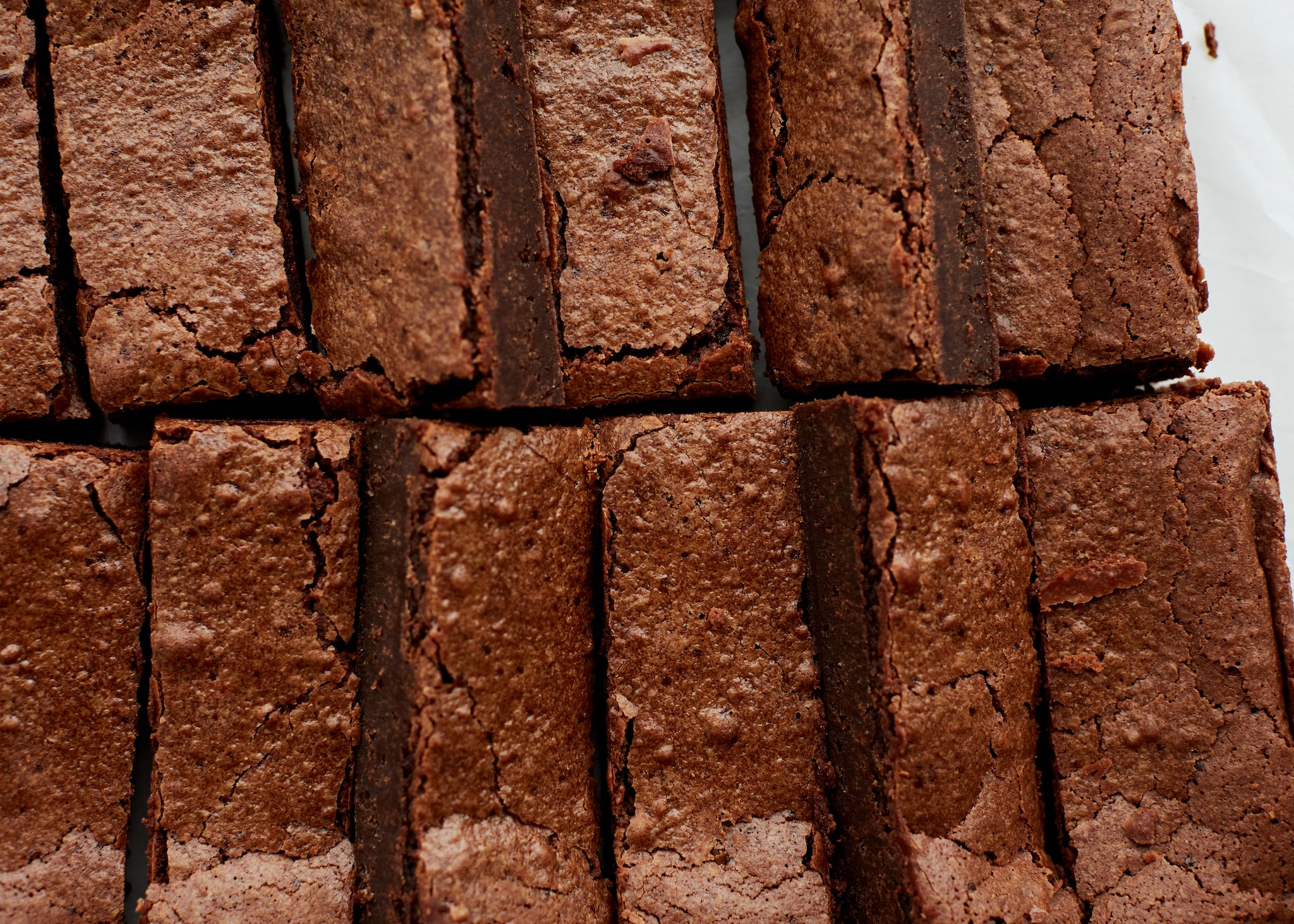 Slices of gluten free brownie