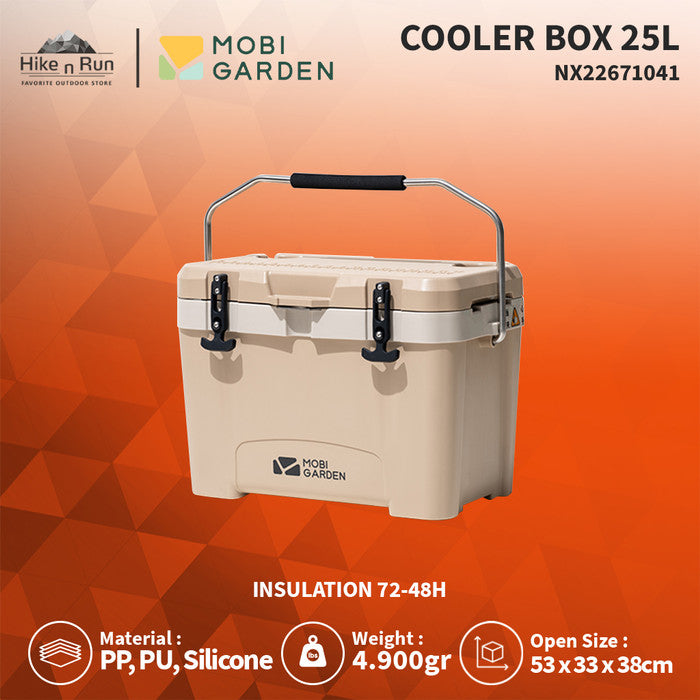 MOBI GARDEN Camping Cooler Box Ice Box Food&Drink Portable Outdoor Picnic  Keep Fresh Refrigerator