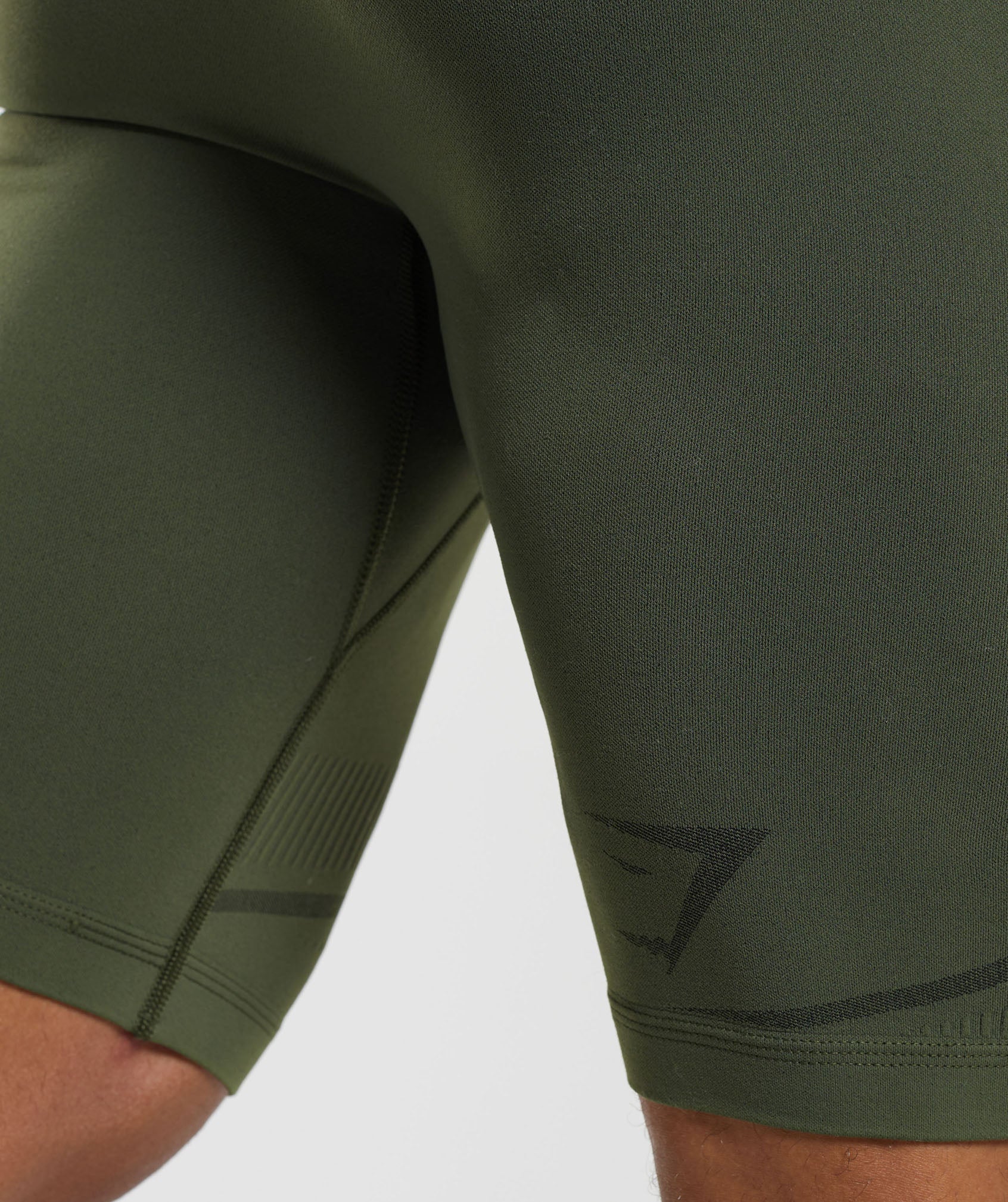 315 Seamless Shorts in Winter Olive/Black - view 5
