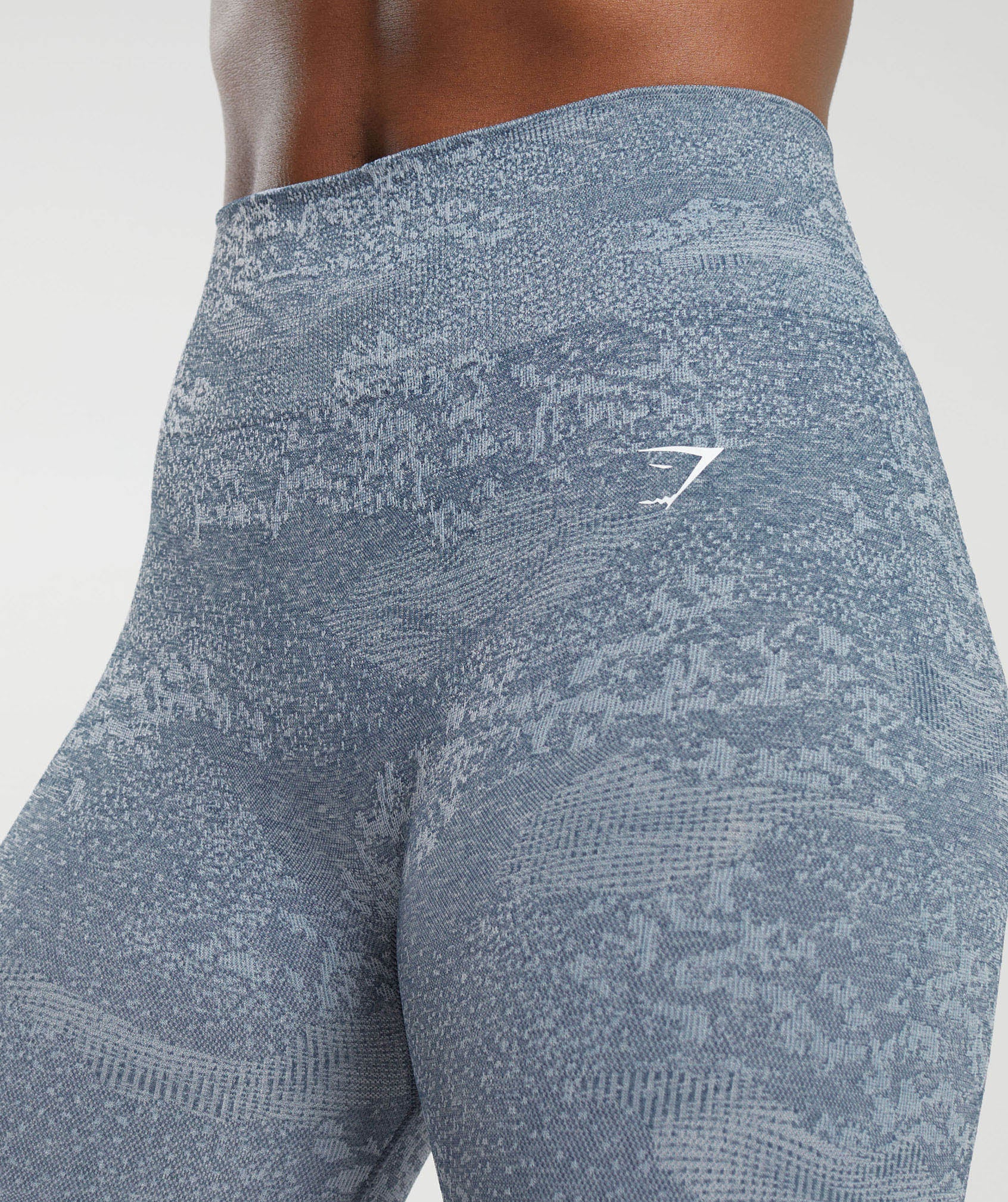 Adapt Camo Seamless Leggings in  River Stone Grey/Evening Blue - view 6