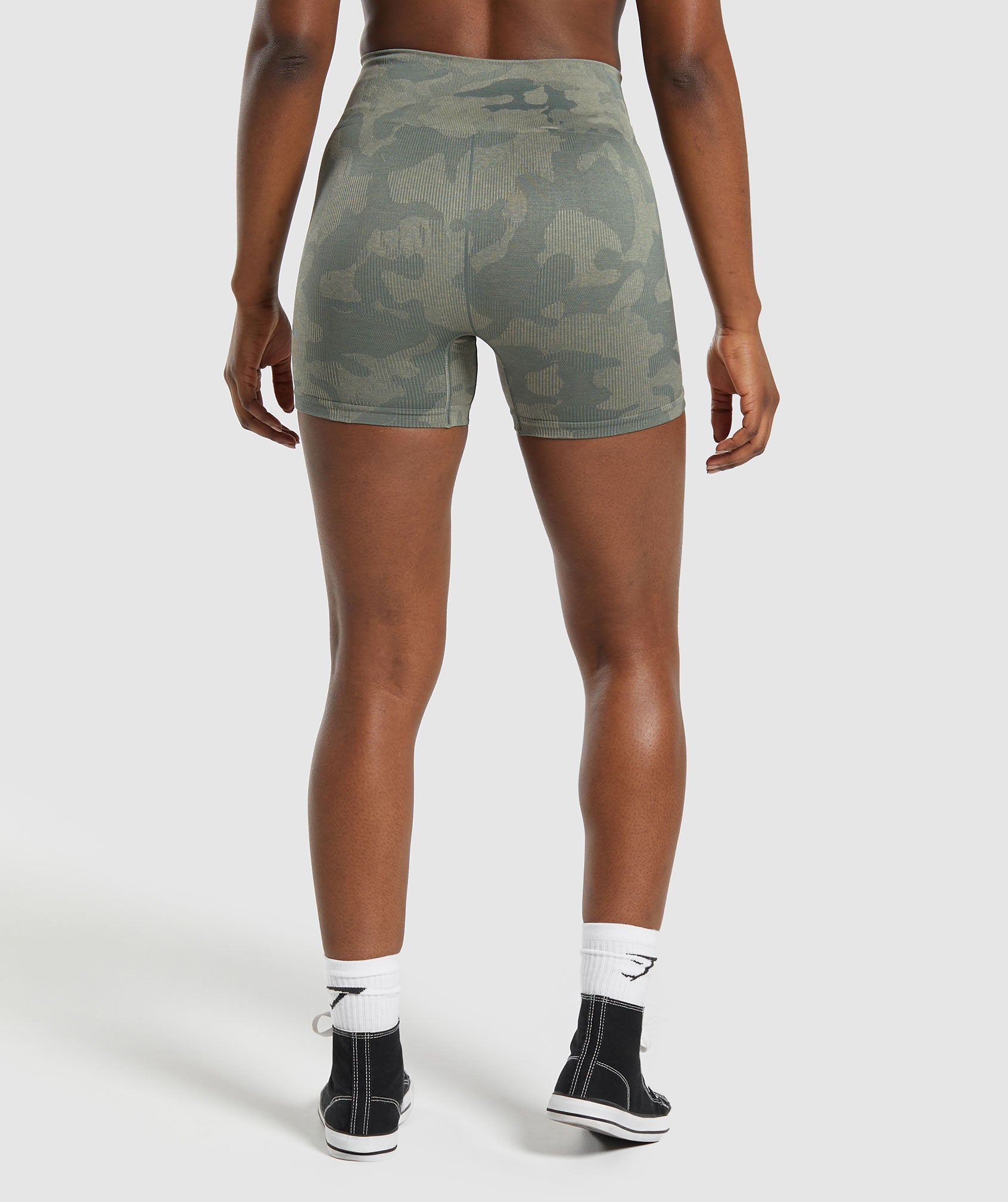 Adapt Camo Seamless Shorts in Unit Green/Chalk Green - view 2