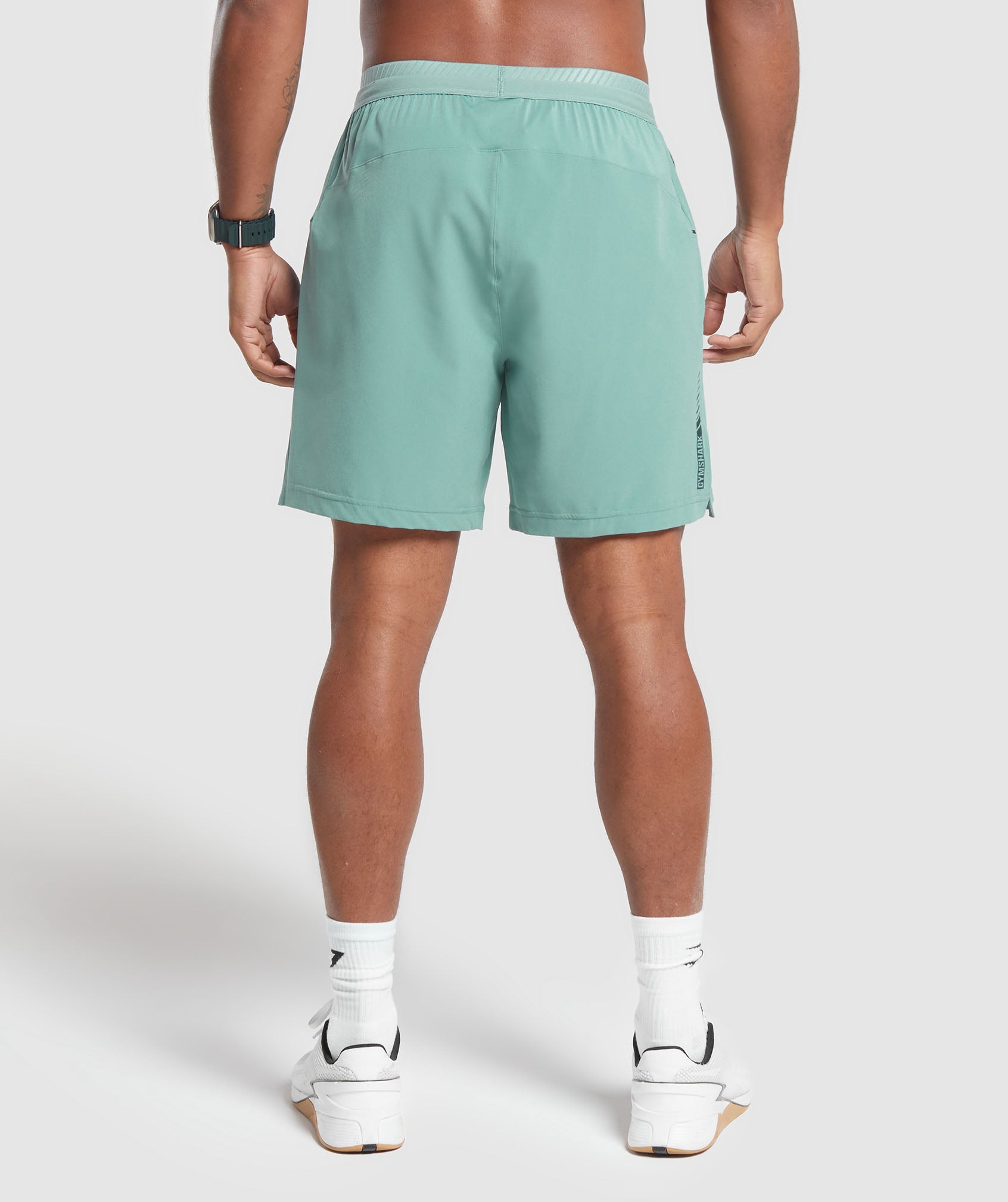 Apex 7" Hybrid Shorts in Duck Egg Blue - view 2