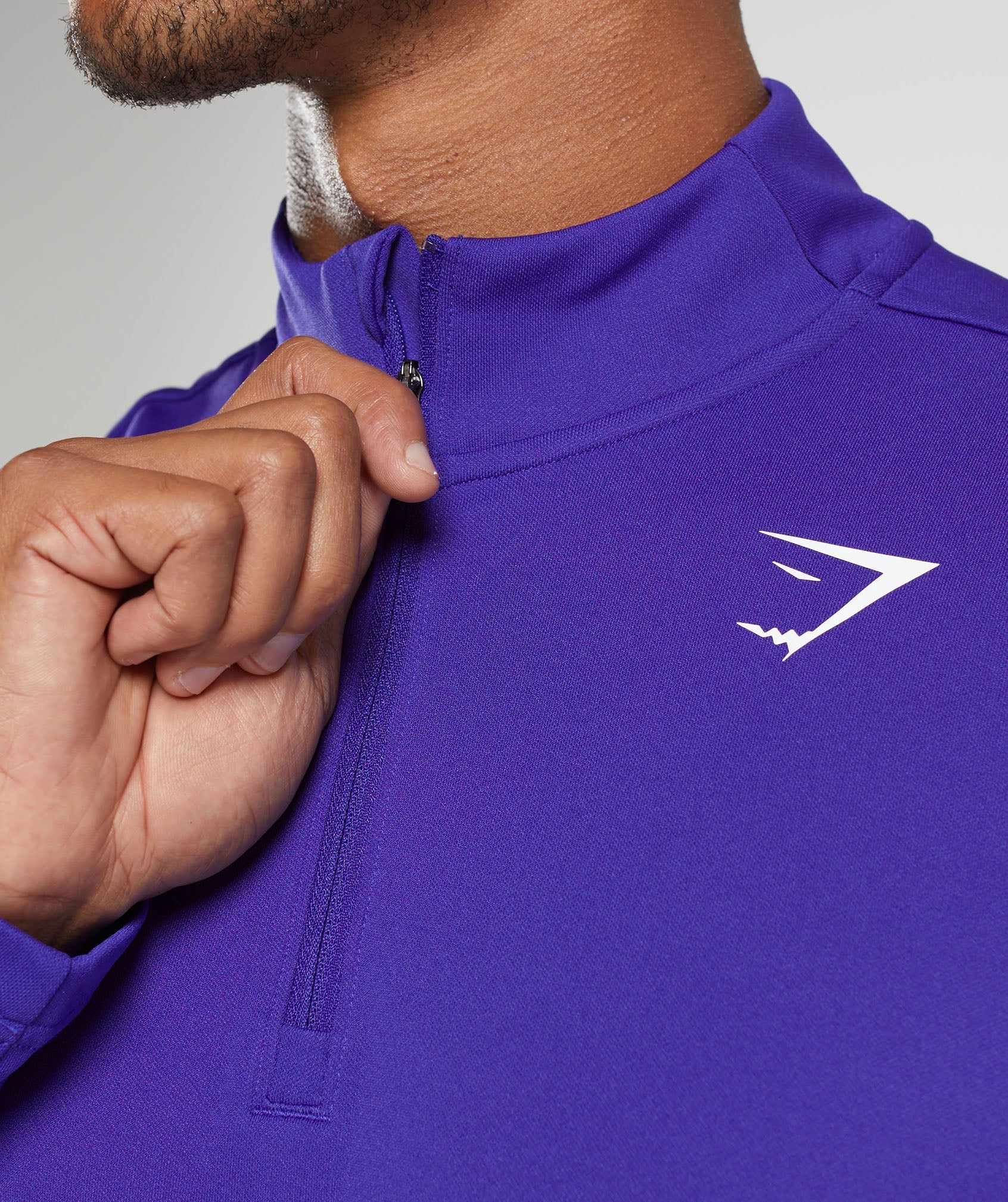 Arrival 1/4 Zip in Cobalt Purple - view 5