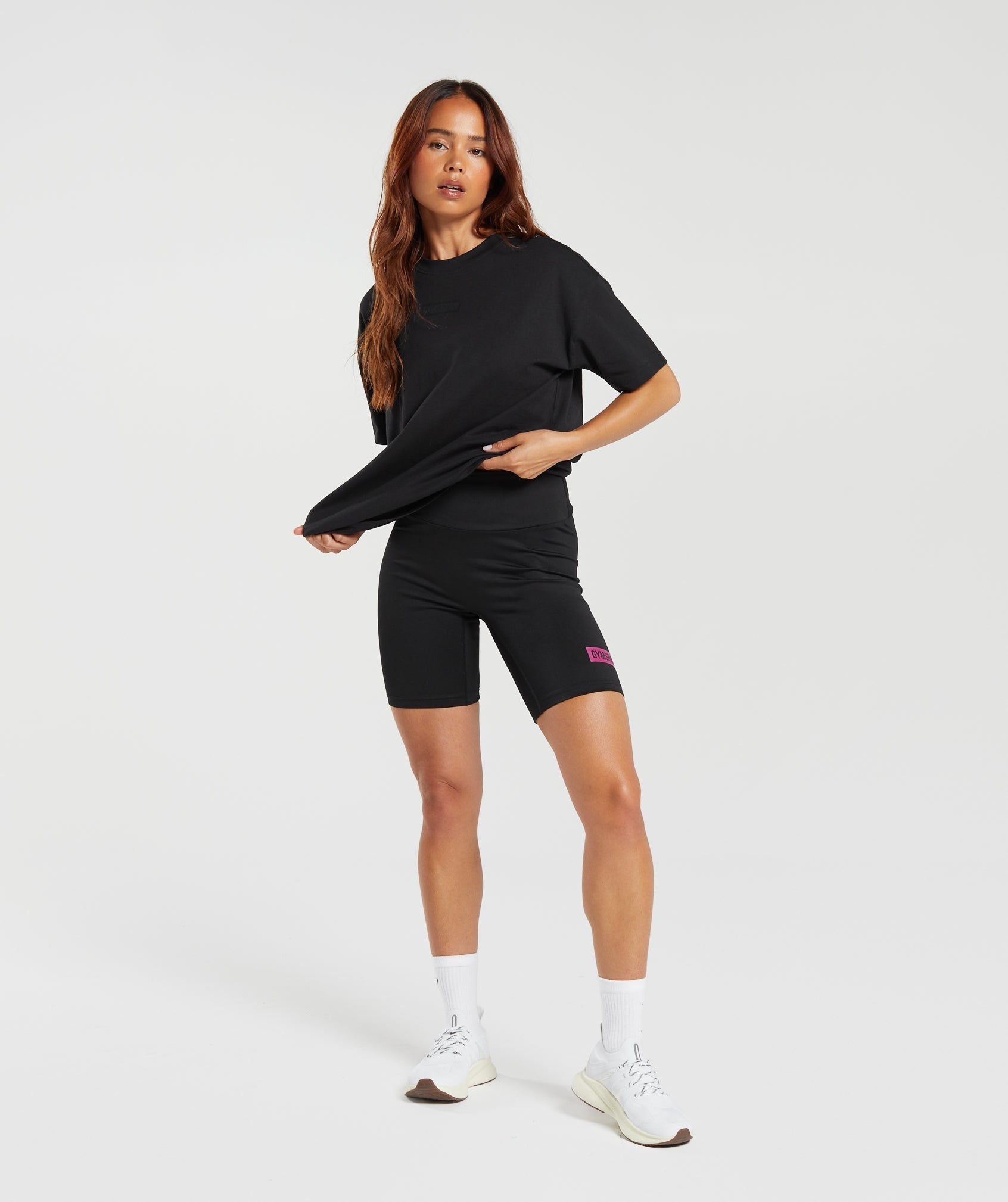 Block Oversized T-Shirt in Black - view 4