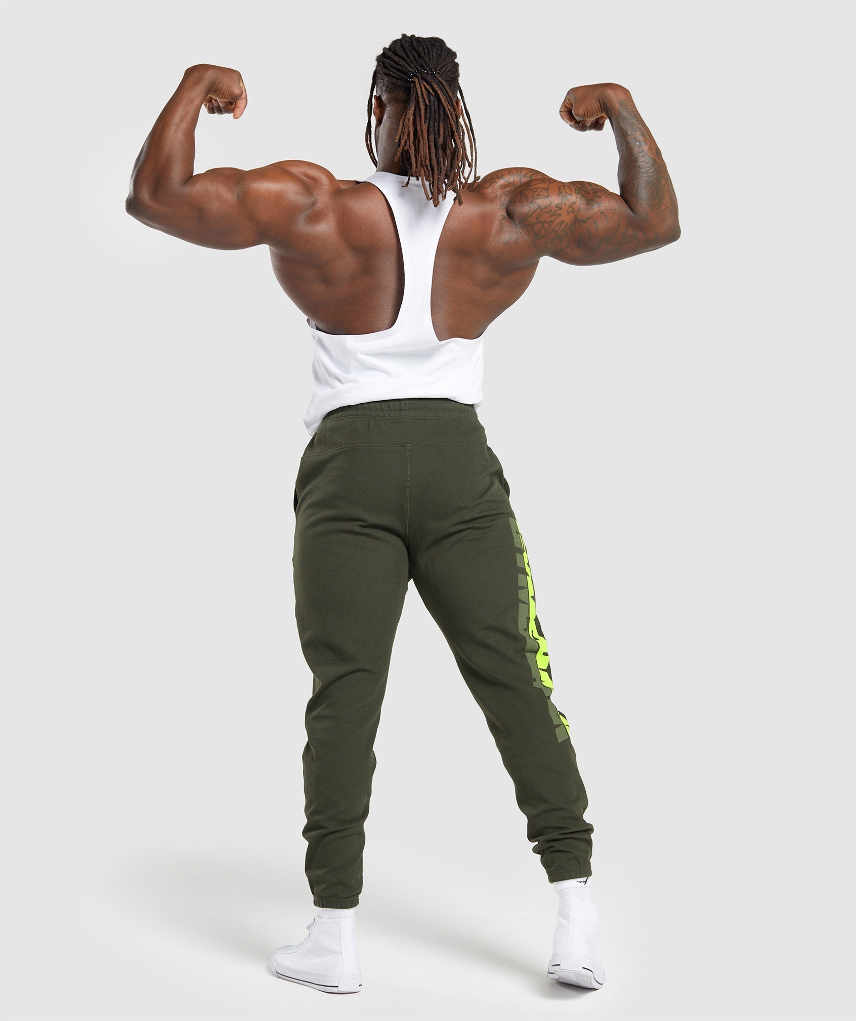 Bold Joggers in Deep Olive Green - view 4