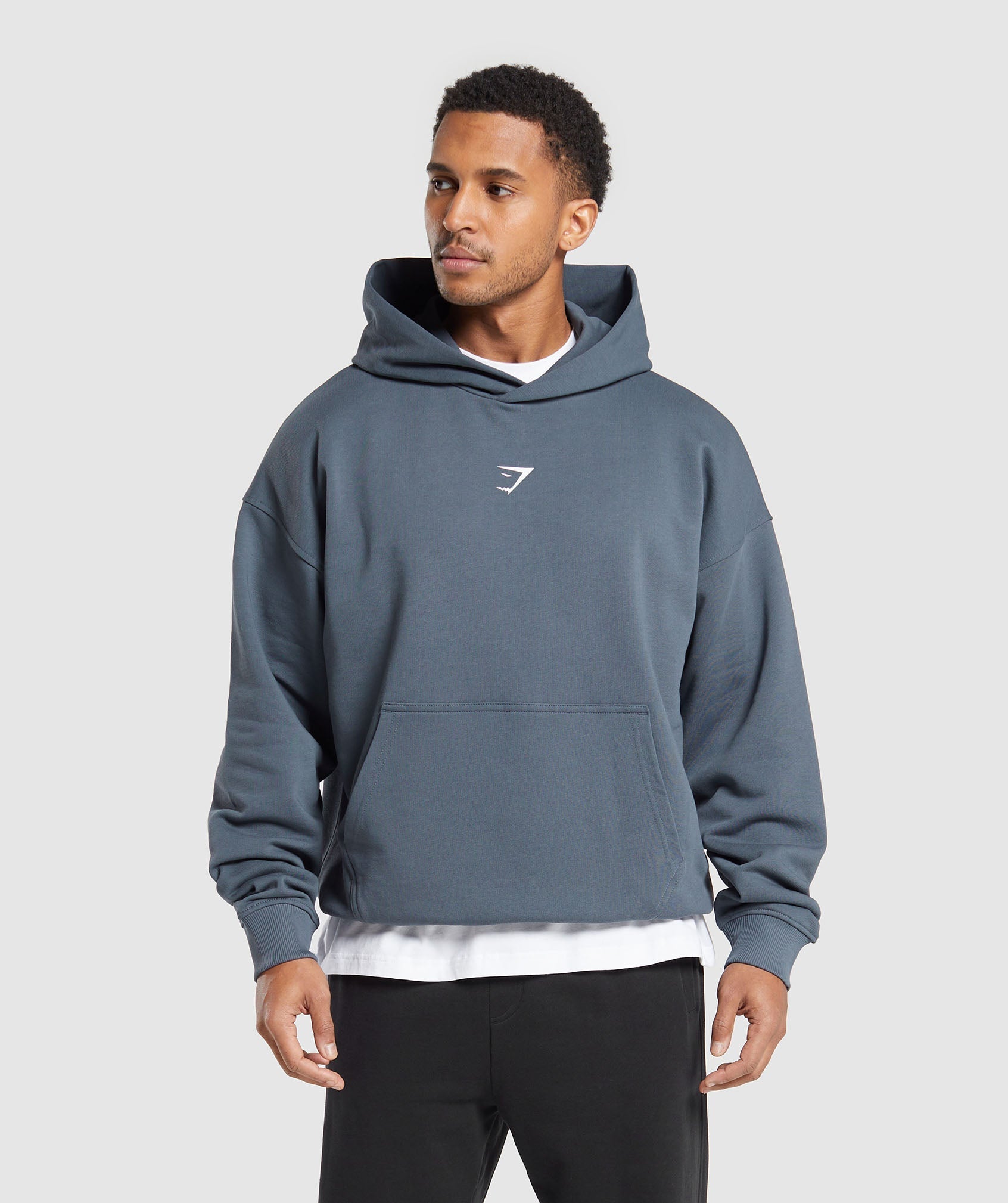 Built in the UK Hoodie in Titanium Blue - view 2