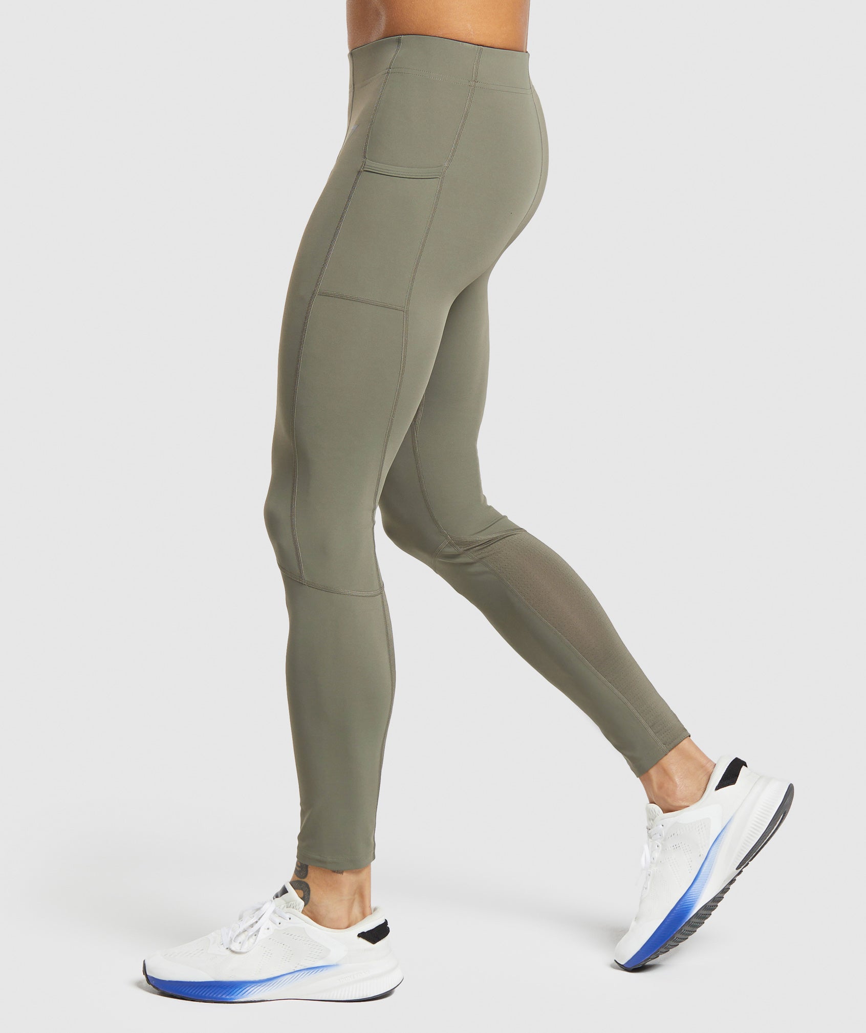 Control Baselayer Leggings in Base Green - view 3