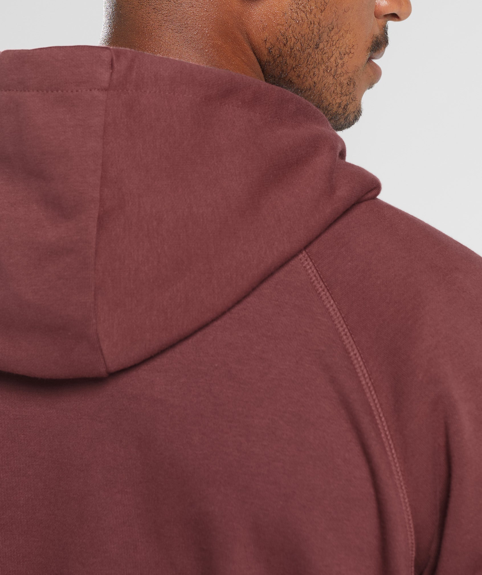 Crest Hoodie in Washed Burgundy - view 5