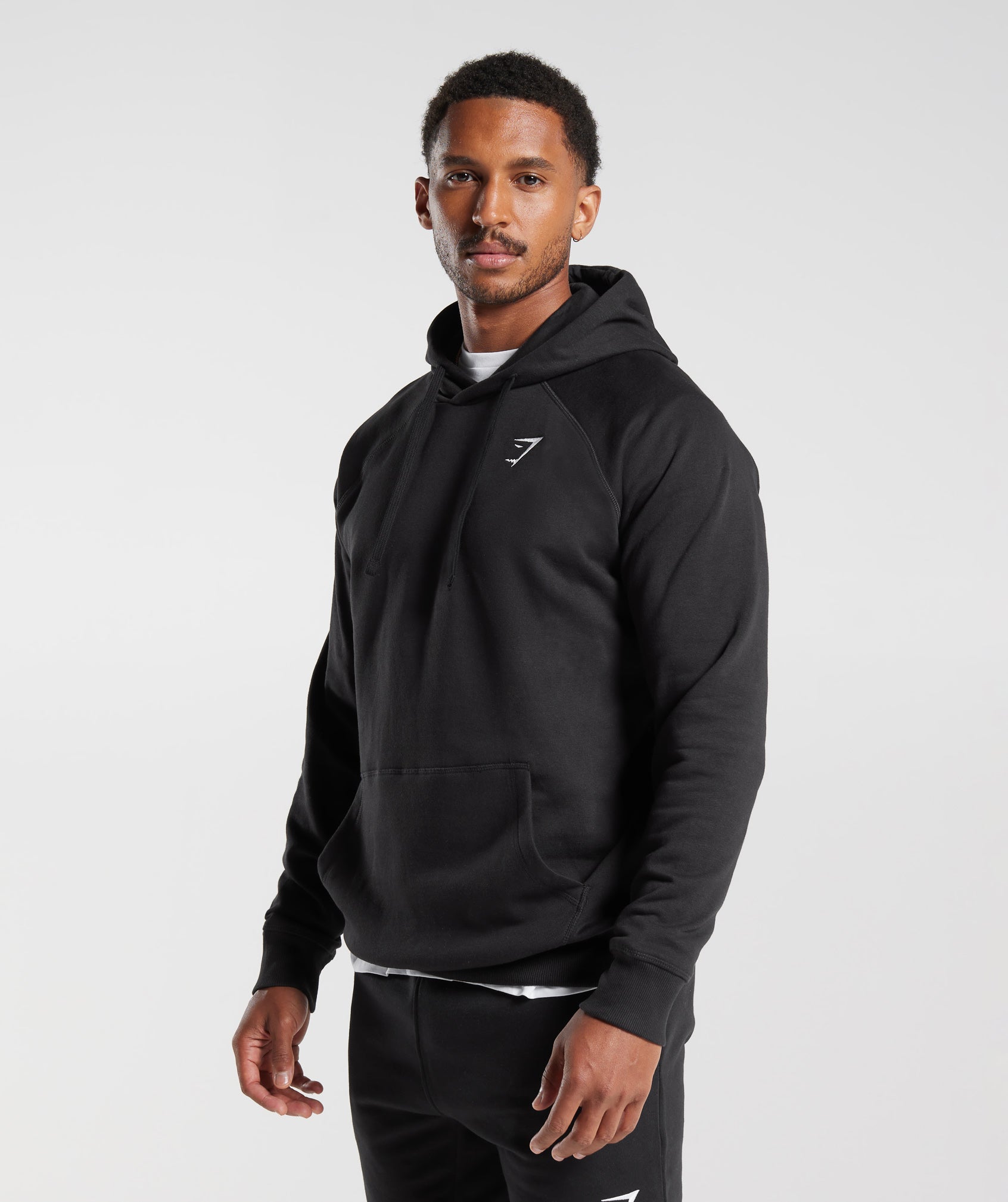 Crest Hoodie in Black - view 3