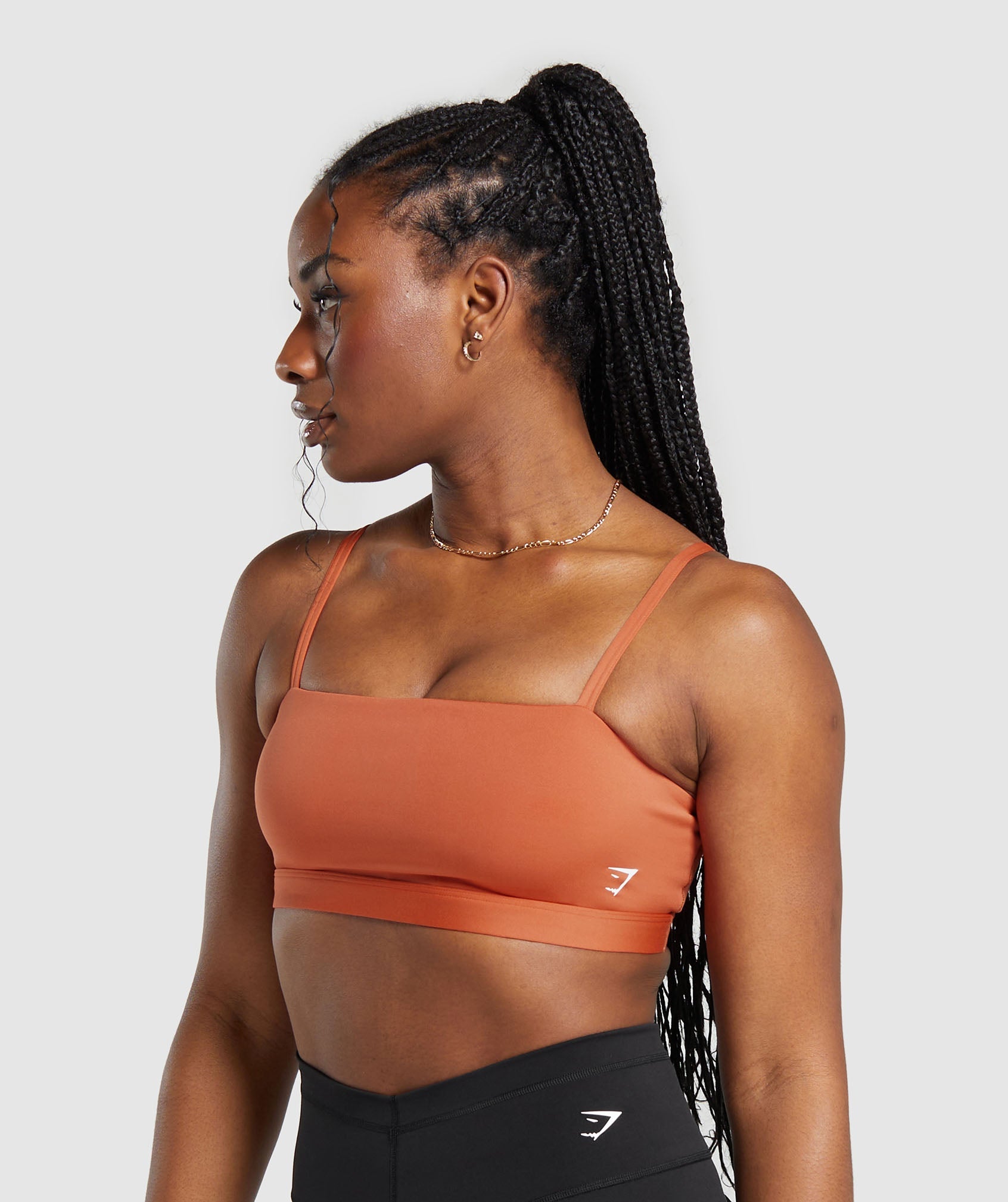 Cut Out Bandeau in Muted Orange - view 3