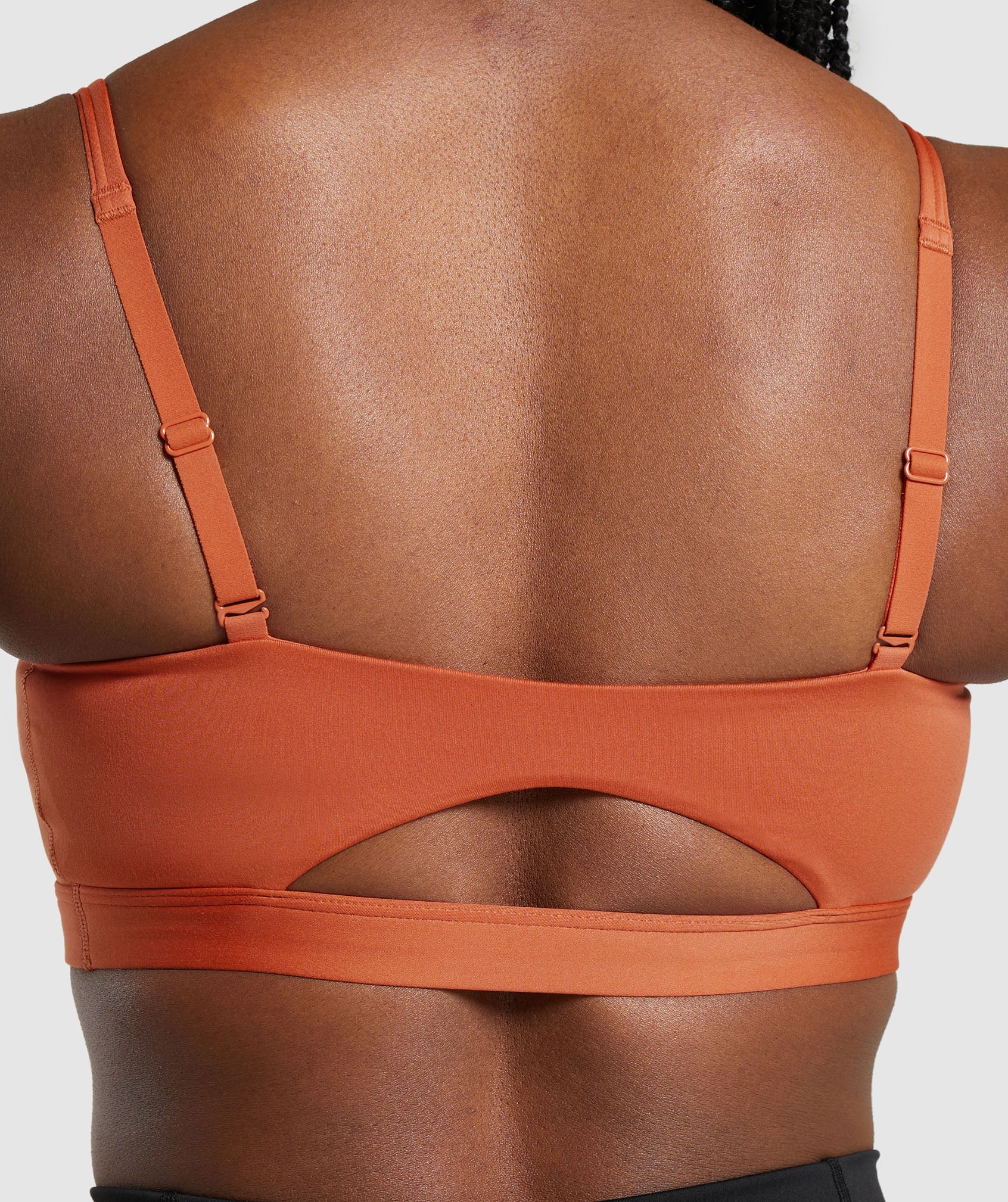 Cut Out Bandeau in Muted Orange - view 5