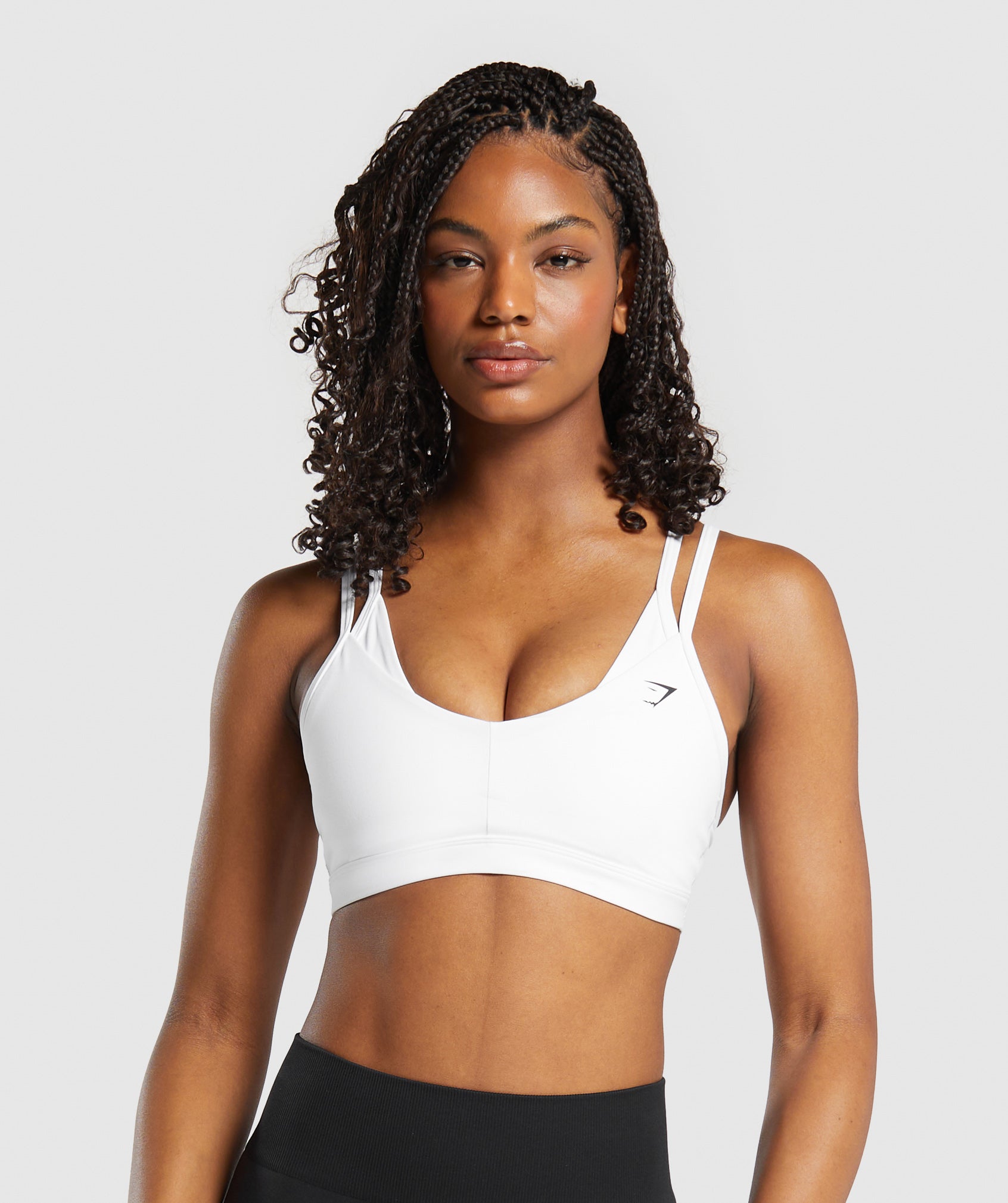 Double Up Sports Bra dans White