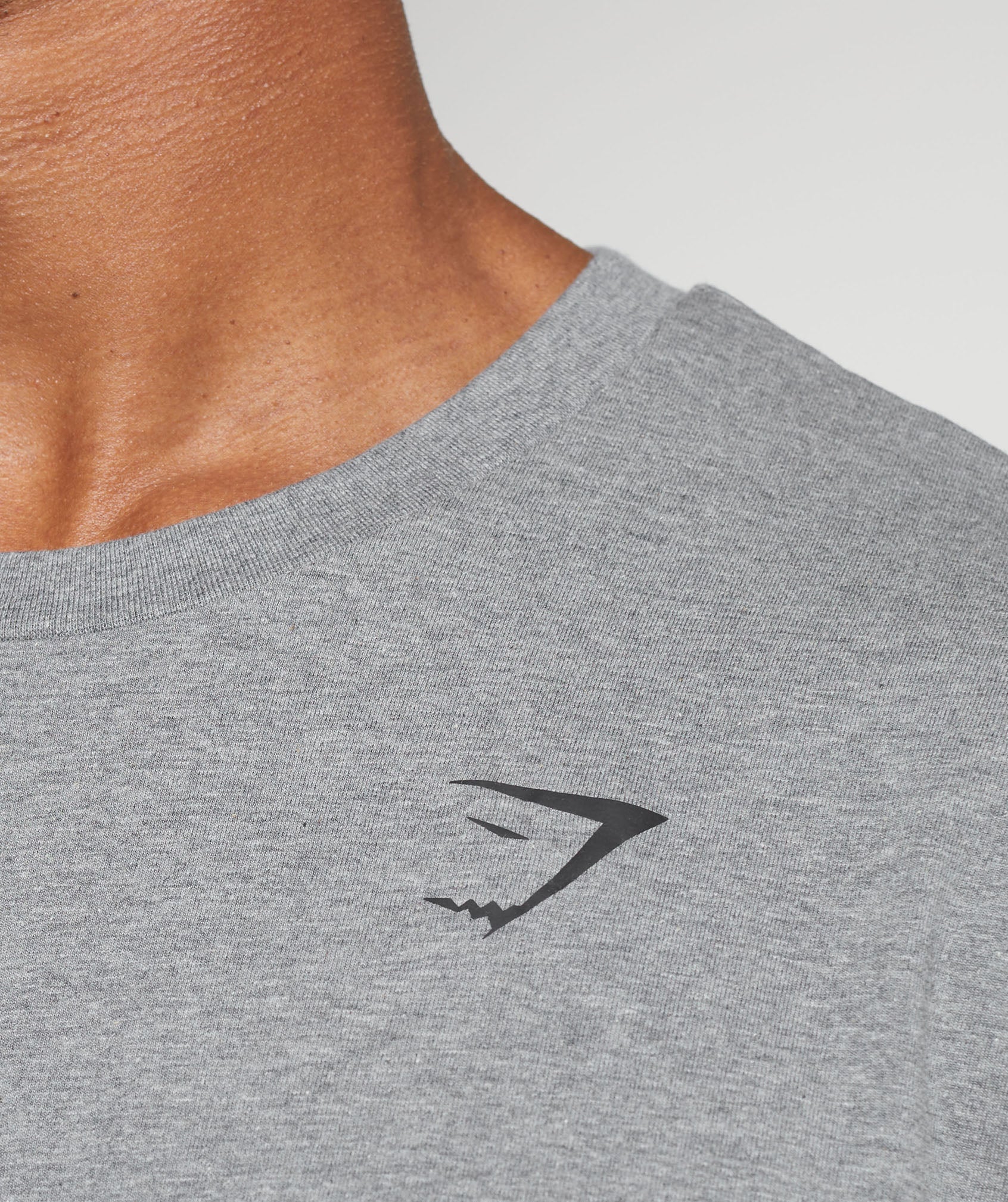 Essential Oversized T-Shirt in Charcoal Grey Marl - view 5